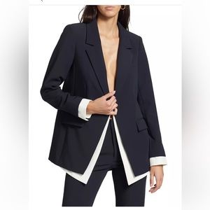 Favorite Daughter Navy and White Blazer NWT